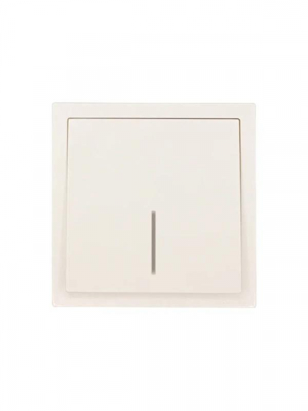 Выключатель 1-кл. с индик. СП ZIMA IP20 10А безвинт. зажим слон. кость LEZARD 704-9088-111QC ТехноИмпульс