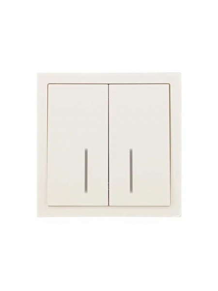 Выключатель 2-кл. с индик. СП ZIMA IP20 10А безвинт. зажим слон. кость LEZARD 704-9088-112QC ТехноИмпульс