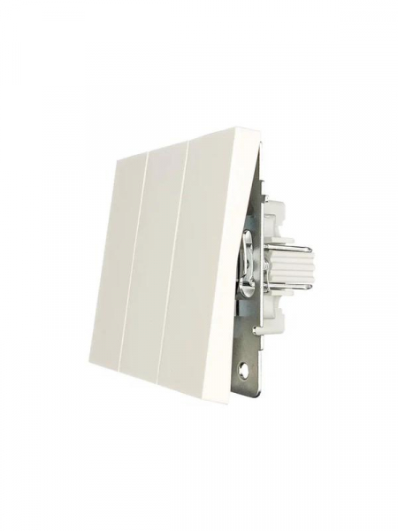 Выключатель 3-кл. СП ZIMA IP20 10А безвинт. зажим слон. кость LEZARD 704-9088-109QC ТехноИмпульс