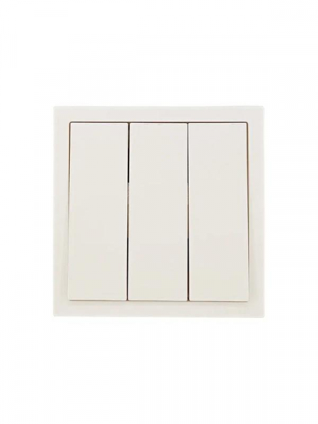 Выключатель 3-кл. СП ZIMA IP20 10А безвинт. зажим слон. кость LEZARD 704-9088-109QC ТехноИмпульс