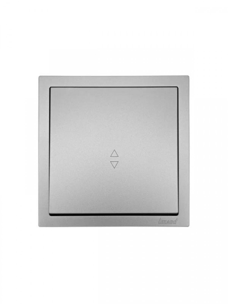 Выключатель проходной 1-кл. СП ZIMA IP20 10А безвинт. зажим сер. матов. LEZARD 704-7488-105QC ТехноИмпульс