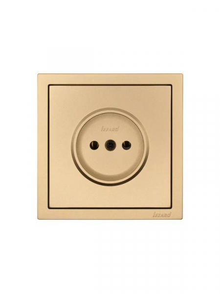 Розетка 1 мест. б/з ПБТ СП ZIMA IP20 16А безвинт. зажим зол. LEZARD 704-3688-121BQC ТехноИмпульс