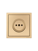 Розетка 1 мест. б/з ПБТ СП ZIMA IP20 16А безвинт. зажим зол. LEZARD 704-3688-121BQC ТехноИмпульс