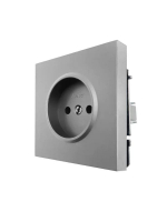 Розетка 1 мест. б/з ПБТ СП ZIMA IP20 16А безвинт. зажим сер. матов. LEZARD 704-7488-121BQC ТехноИмпульс