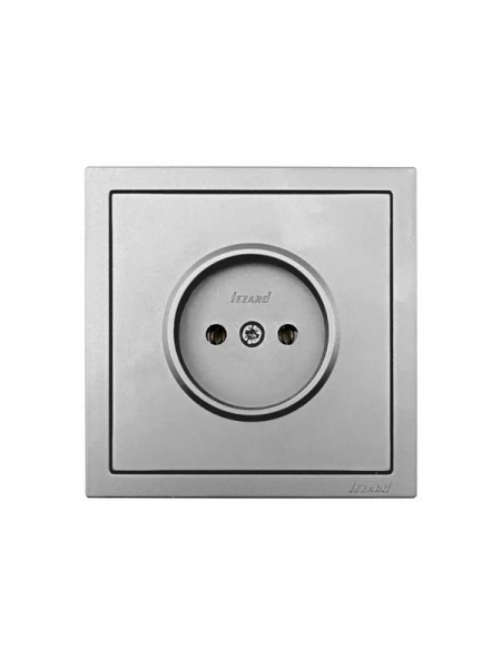 Розетка 1 мест. б/з ПБТ СП ZIMA IP20 16А безвинт. зажим сер. матов. LEZARD 704-7488-121BQC ТехноИмпульс