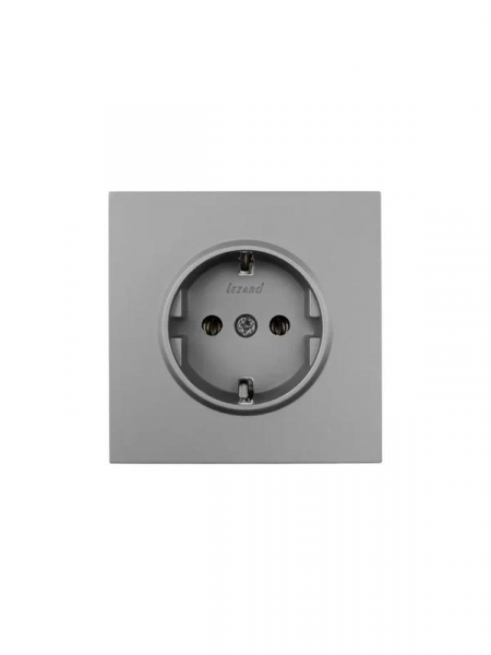 Розетка 1-мест. с/з ПБТ СП ZIMA IP20 16А безвинт. зажим сер. матов. LEZARD 704-7488-122BQC ТехноИмпульс