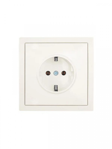 Розетка 1-мест. с/з ПБТ СП ZIMA IP20 16А безвинт. зажим слон. кость LEZARD 704-9088-122BQC ТехноИмпульс