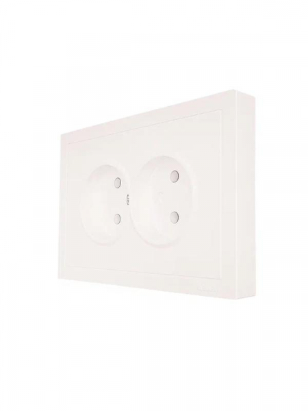 Розетка 2-мест. б/з СП ZIMA IP20 16А ПБТ безвинт. зажим слон. кость LEZARD 704-9000-128BQC ТехноИмпульс