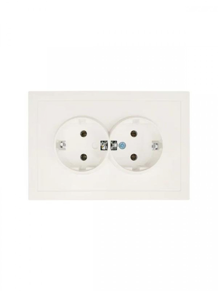 Розетка 2-мест. с/з СП ZIMA IP20 16А ПБТ безвинт. зажим слон. кость LEZARD 704-9000-127BQC ТехноИмпульс