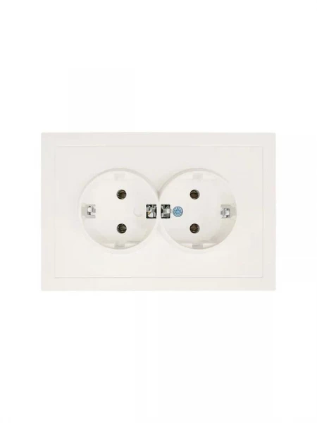 Розетка 2-мест. с/з СП ZIMA IP20 16А ПБТ безвинт. зажим слон. кость LEZARD 704-9000-127BQC ТехноИмпульс