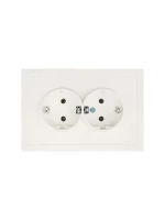 Розетка 2-мест. с/з СП ZIMA IP20 16А ПБТ безвинт. зажим слон. кость LEZARD 704-9000-127BQC ТехноИмпульс