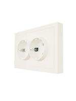 Розетка 2-мест. с/з СП ZIMA IP20 16А ПБТ безвинт. зажим слон. кость LEZARD 704-9000-127BQC ТехноИмпульс