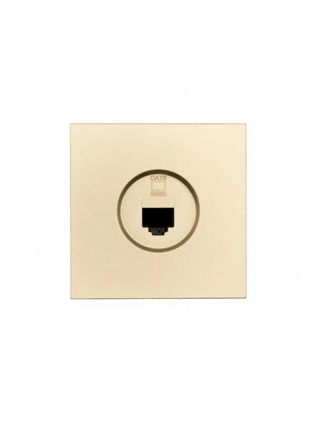 Розетка компьютерная 1-мест. СП ZIMA IP20 зол. LEZARD 704-3688-140 ТехноИмпульс