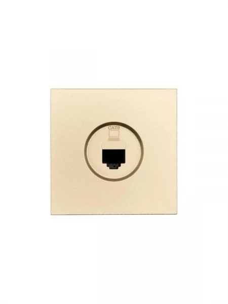 Розетка компьютерная 1-мест. СП ZIMA IP20 зол. LEZARD 704-3688-140 ТехноИмпульс