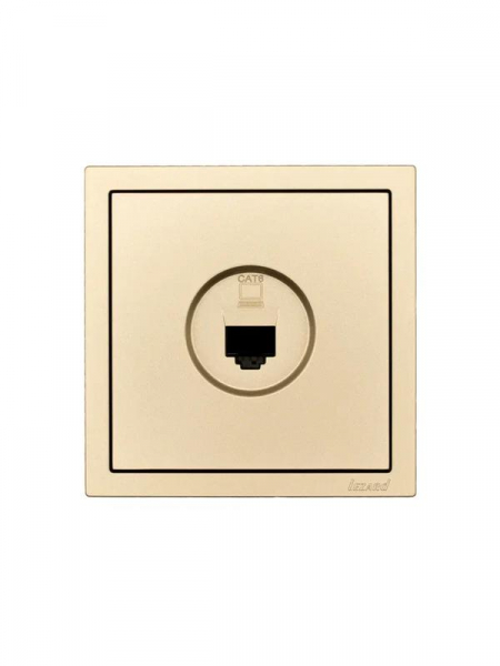 Розетка компьютерная 1-мест. СП ZIMA IP20 зол. LEZARD 704-3688-140 ТехноИмпульс