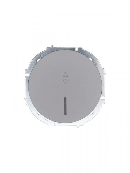 Выключатель проходной 1-кл. СП OSEN 10А IP20 с подсветкой механизм сер. матов. LEZARD 743-7488-114 ТехноИмпульс