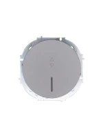 Выключатель проходной 1-кл. СП OSEN 10А IP20 с подсветкой механизм сер. матов. LEZARD 743-7488-114 ТехноИмпульс