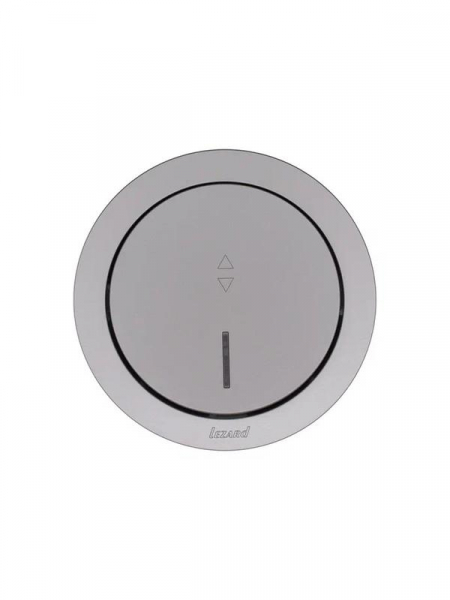 Выключатель проходной 1-кл. СП OSEN 10А IP20 с подсветкой механизм сер. матов. LEZARD 743-7488-114 ТехноИмпульс