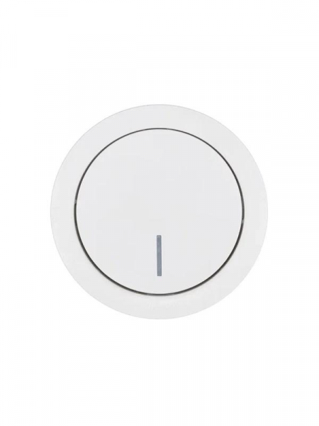 Выключатель 1-кл. СП OSEN 10А IP20 с подсветкой механизм бел. LEZARD 743-0288-111 ТехноИмпульс