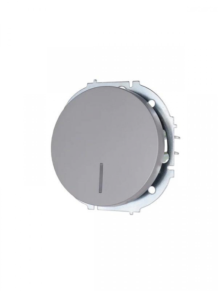 Выключатель 1-кл. СП OSEN 10А IP20 с подсветкой механизм сер. матов. LEZARD 743-7488-111 ТехноИмпульс