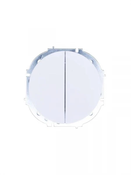 Выключатель 2-кл. СП OSEN 10А IP20 механизм бел. LEZARD 743-0288-101 ТехноИмпульс