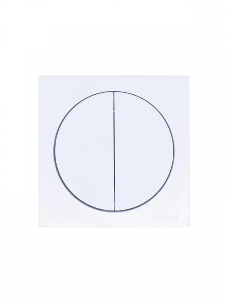 Выключатель 2-кл. СП OSEN 10А IP20 механизм бел. LEZARD 743-0288-101 ТехноИмпульс