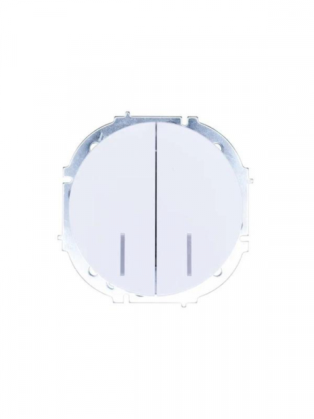 Выключатель 2-кл. СП OSEN 10А IP20 с подсветкой механизм бел. LEZARD 743-0288-112 ТехноИмпульс