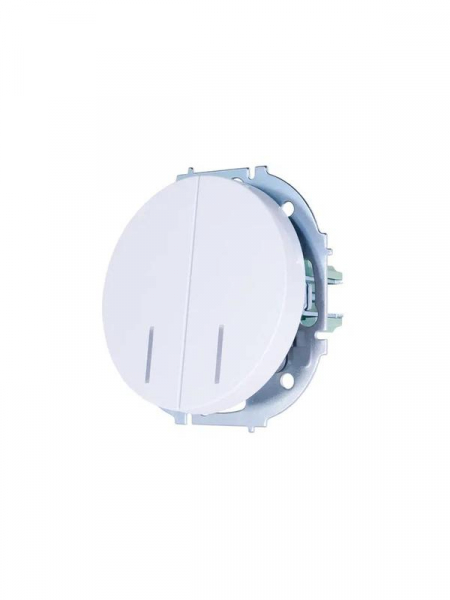 Выключатель 2-кл. СП OSEN 10А IP20 с подсветкой механизм бел. LEZARD 743-0288-112 ТехноИмпульс