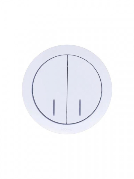 Выключатель 2-кл. СП OSEN 10А IP20 с подсветкой механизм бел. LEZARD 743-0288-112 ТехноИмпульс