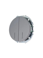 Выключатель 2-кл. СП OSEN 10А IP20 с подсветкой механизм сер. матов. LEZARD 743-7488-112 ТехноИмпульс