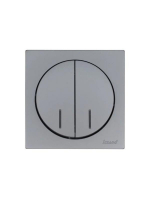 Выключатель 2-кл. СП OSEN 10А IP20 с подсветкой механизм сер. матов. LEZARD 743-7488-112 ТехноИмпульс