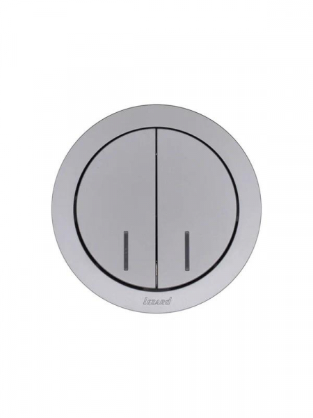 Выключатель 2-кл. СП OSEN 10А IP20 с подсветкой механизм сер. матов. LEZARD 743-7488-112 ТехноИмпульс