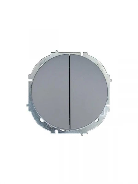 Выключатель 2-кл. СП OSEN 10А IP20 механизм сер. матов. LEZARD 743-7488-101 ТехноИмпульс