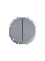 Выключатель 2-кл. СП OSEN 10А IP20 механизм сер. матов. LEZARD 743-7488-101 ТехноИмпульс