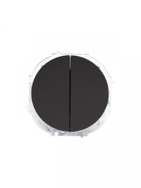 Выключатель 2-кл. СП OSEN 10А IP20 механизм черн. бархат LEZARD 743-4288-101 ТехноИмпульс