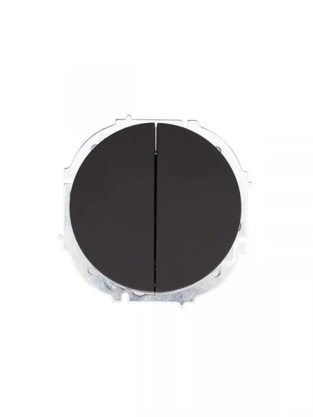 Выключатель 2-кл. СП OSEN 10А IP20 механизм черн. бархат LEZARD 743-4288-101 ТехноИмпульс