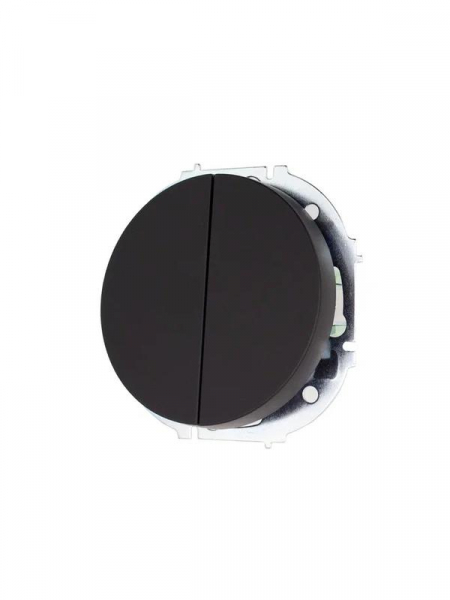 Выключатель 2-кл. СП OSEN 10А IP20 механизм черн. бархат LEZARD 743-4288-101 ТехноИмпульс