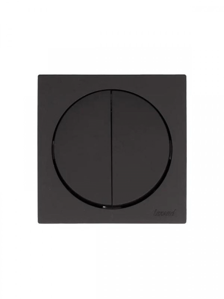 Выключатель 2-кл. СП OSEN 10А IP20 механизм черн. бархат LEZARD 743-4288-101 ТехноИмпульс