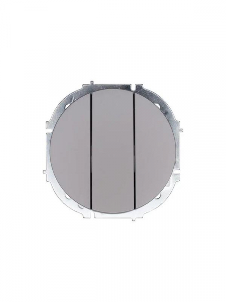 Выключатель 3-кл. СП OSEN механизм сер. матов. LEZARD 743-7488-109 ТехноИмпульс