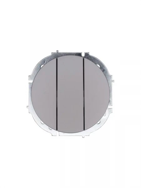 Выключатель 3-кл. СП OSEN механизм сер. матов. LEZARD 743-7488-109 ТехноИмпульс