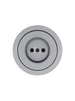 Розетка 1-м СП OSEN без заземл. ПБТ механизм сер. матов. LEZARD 743-7488-121B ТехноИмпульс