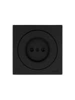 Розетка 1-м СП OSEN без заземл. ПБТ механизм черн. бархат LEZARD 743-4288-121B ТехноИмпульс