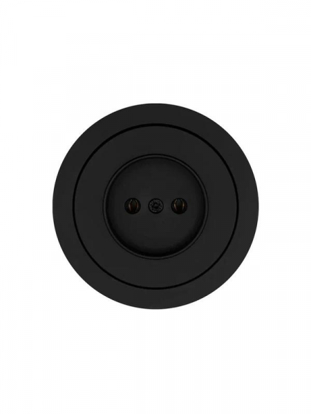 Розетка 1-м СП OSEN без заземл. ПБТ механизм черн. бархат LEZARD 743-4288-121B ТехноИмпульс