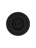 Розетка 1-м СП OSEN без заземл. ПБТ механизм черн. бархат LEZARD 743-4288-121B ТехноИмпульс