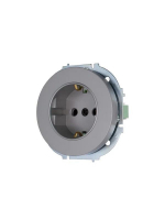 Розетка 1-м OSEN IP20 16А с заземл. ПБТ механизм сер. матов. LEZARD 743-7488-122B ТехноИмпульс