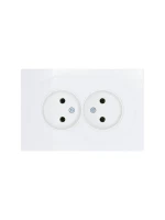 Розетка 2-м СП OSEN без заземл. ПБТ белая LEZARD 743-0200-128B ТехноИмпульс