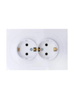 Розетка 2-м СП OSEN с заземл. ПБТ механизм бел. LEZARD 743-0200-127B ТехноИмпульс