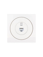 Розетка компьютерная СП OSEN RJ45 кат.6 механизм бел. LEZARD 743-0288-140 ТехноИмпульс