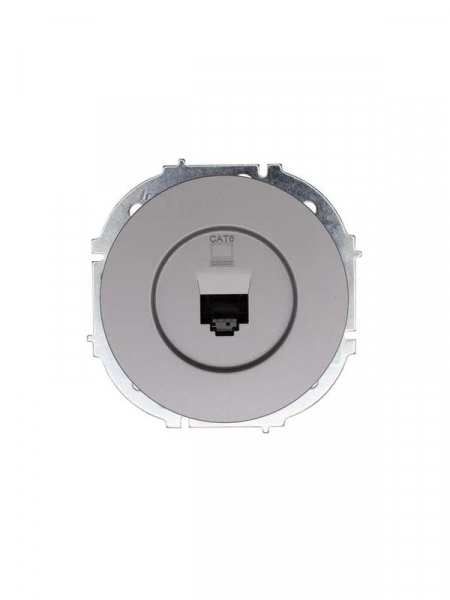 Розетка компьютерная СП OSEN RJ45 кат.6 механизм сер. матов. LEZARD 743-7488-140 ТехноИмпульс