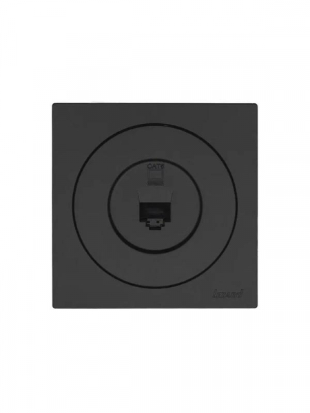 Розетка компьютерная СП OSEN RJ45 кат.6 механизм черн. бархат LEZARD 743-4288-140 ТехноИмпульс